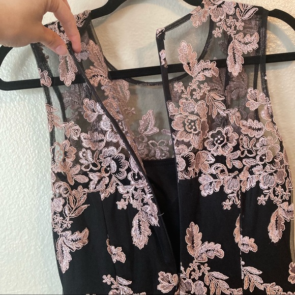 BHLDN Hitherto Tonya Lace Dress Black Pink size 4 - Picture 9 of 12